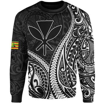 Hawaii Sweatshirt Polynesian Tribal Tattoo Island Spirit Style-Myprintsy