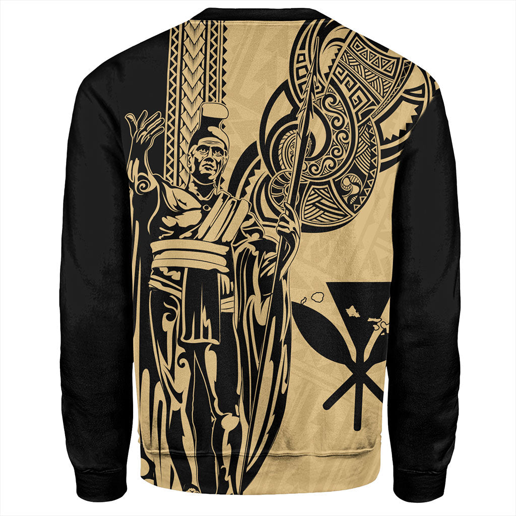 Hawaii Sweatshirt Polynesian Tribal Tattoo King Kamehameha-Myprintsy