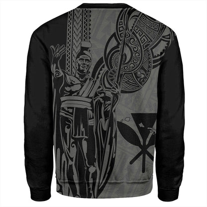 Hawaii Sweatshirt Polynesian Tribal Tattoo King Kamehameha-Myprintsy