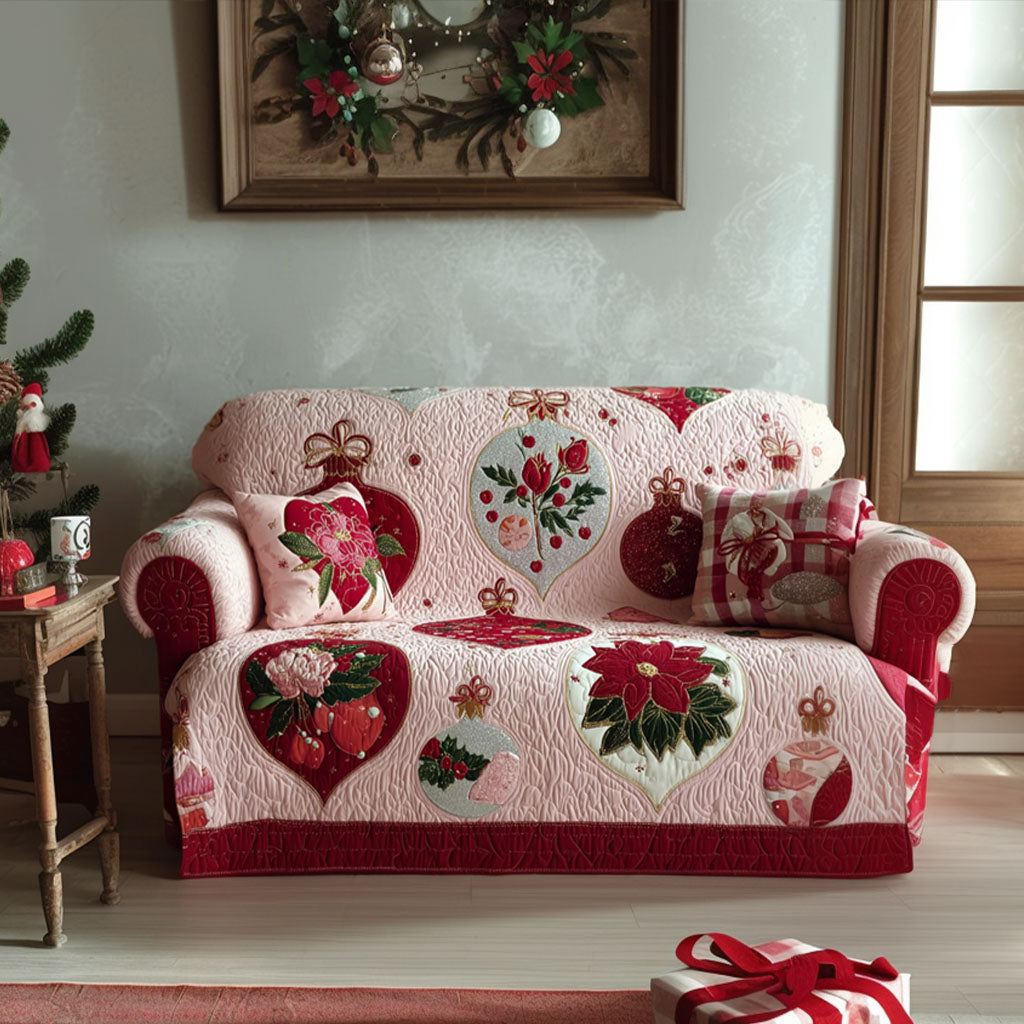 Heartfelt Blossom Quilted Sofa Cover VTQ-Myprintsy