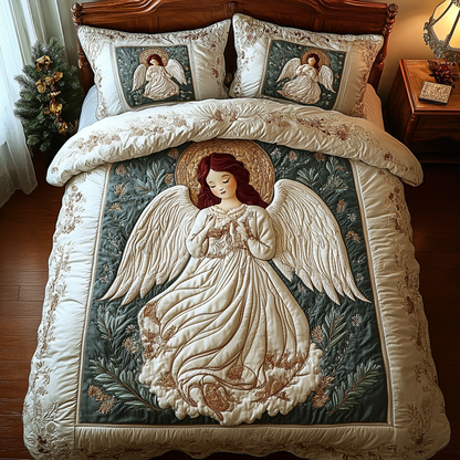 Heavenly Harmony -Piece Quilted Bedding Set VTQ-Myprintsy