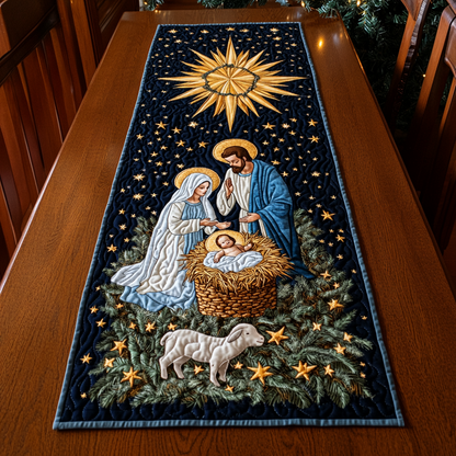 Heavenly Manger Quilted Table Runner VTQ-Myprintsy
