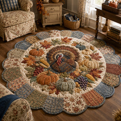 Heirloom Turkey Patchwork Custom Shape Area Rug VTQ-Myprintsy