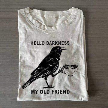 Hello Darkness My Old Friend - Personalized Shirt-Myprintsy