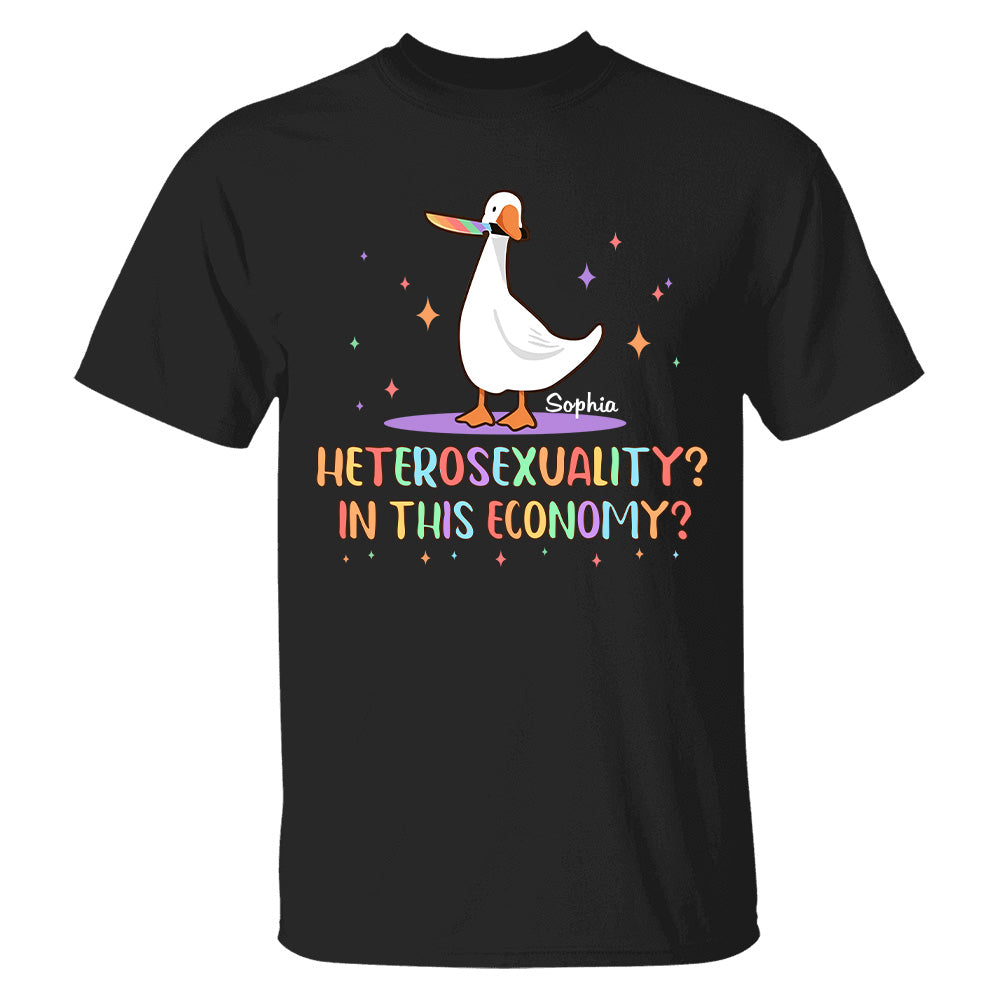 Heterosexuality In This Economy - Personalized Shirt-Myprintsy