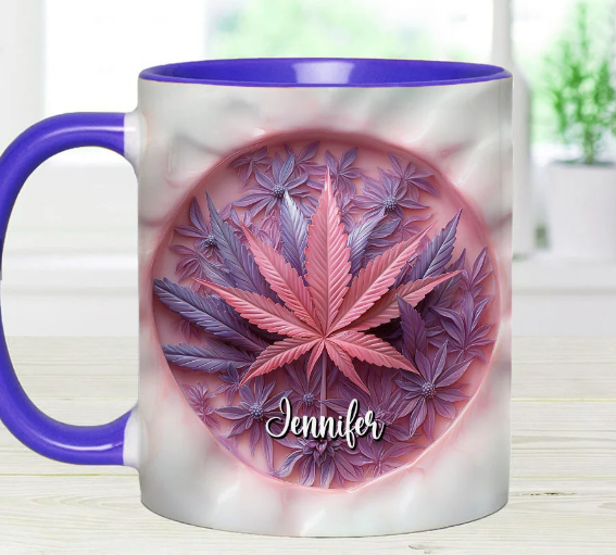 High Life - Personalized Weed Accent Mug-Myprintsy