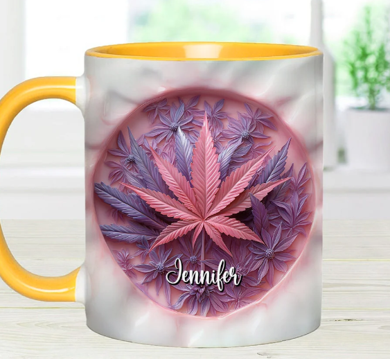 High Life - Personalized Weed Accent Mug-Myprintsy