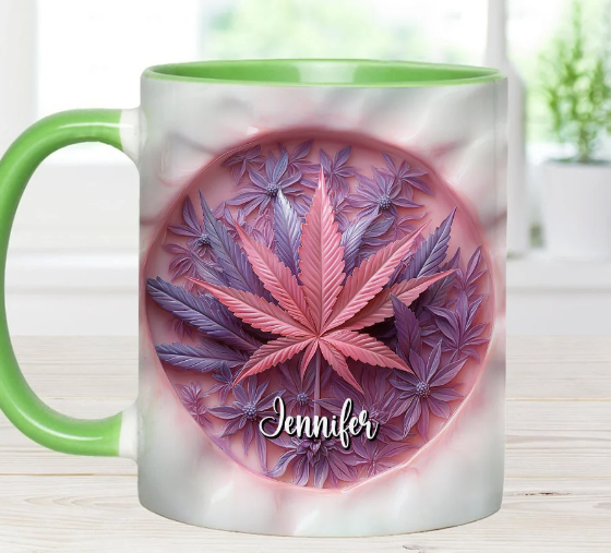 High Life - Personalized Weed Accent Mug-Myprintsy