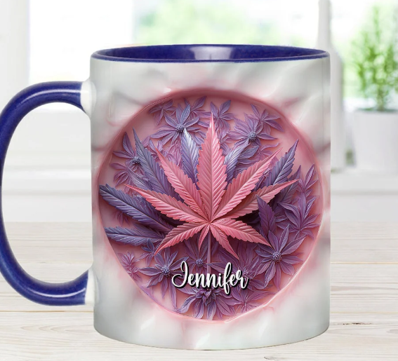 High Life - Personalized Weed Accent Mug-Myprintsy