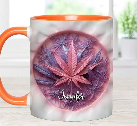 High Life - Personalized Weed Accent Mug-Myprintsy