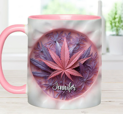 High Life - Personalized Weed Accent Mug-Myprintsy