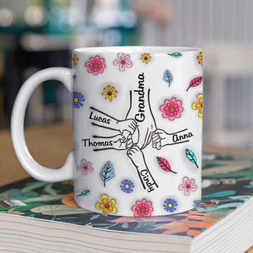 Hold My Hand And My Heart - Personalized 3D Mug-Myprintsy