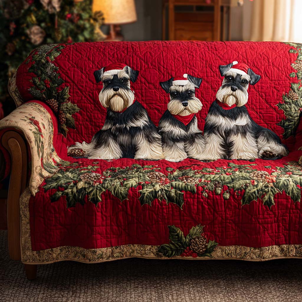 Holiday Beard Quilted Sofa Cover VTQ-Myprintsy