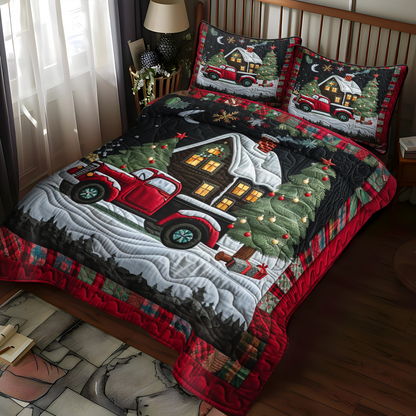 Holiday Cabin -Piece Quilted Bedding Set VTQ-Myprintsy