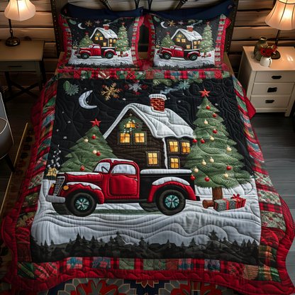 Holiday Cabin -Piece Quilted Bedding Set VTQ-Myprintsy