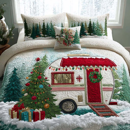 Holiday Camp Night -Piece Quilted Bedding Set VTQ-Myprintsy