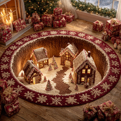 Holiday Dreamwell Quilted Round Mat VTQ-Myprintsy