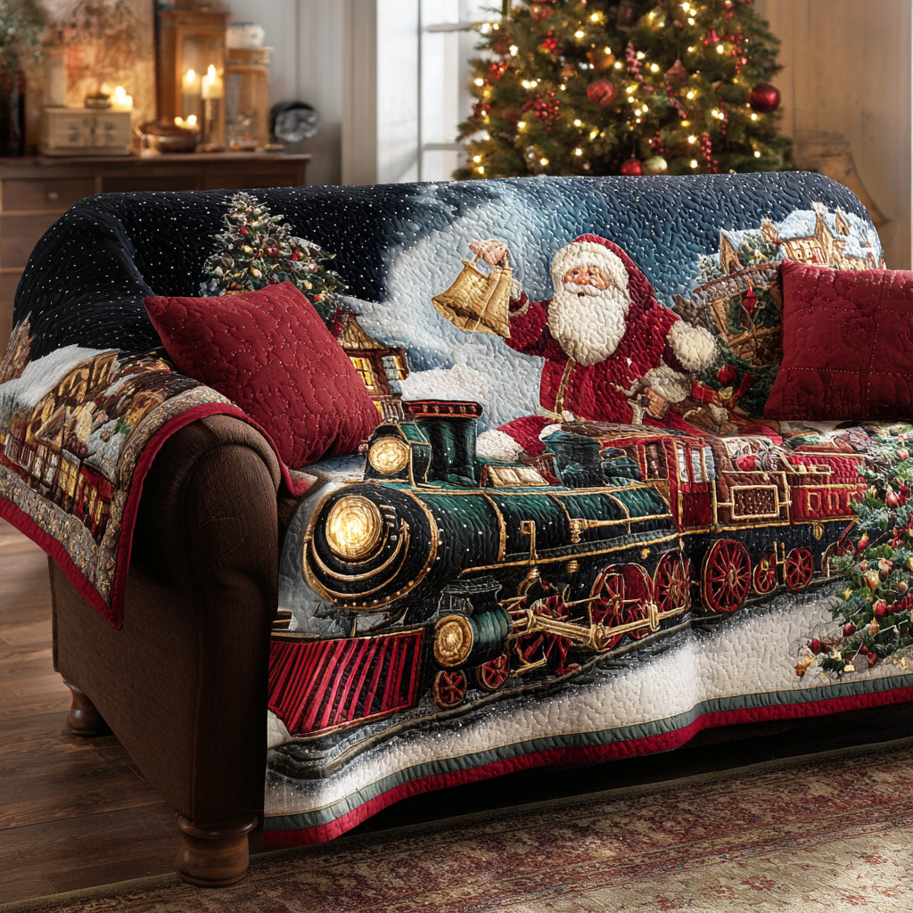 Holiday Express Route Quilted Sofa Cover VTQ-Myprintsy