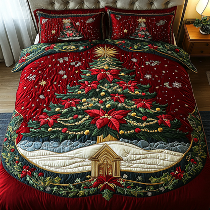 Holiday Glow -Piece Quilted Bedding Set VTQ-Myprintsy