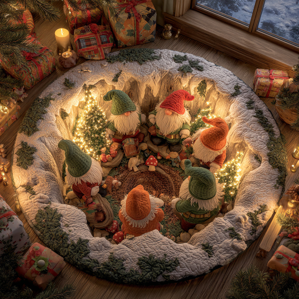 Holiday Glow Round Carpet VTQ-Myprintsy