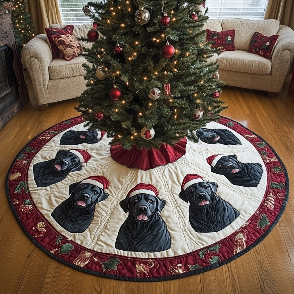 Holiday Guardian Christmas Quilted Tree Skirt-Myprintsy