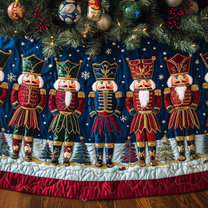 Holiday Guardians Quilted Christmas Tree Skirt VH VTQ-Myprintsy