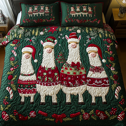 Holiday Herd -Piece Quilted Bedding Set VH VTQ-Myprintsy