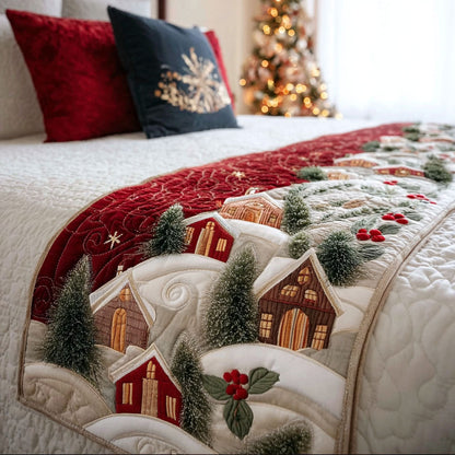 Holiday Homestead Quilted Bed Runner VTQ-Myprintsy