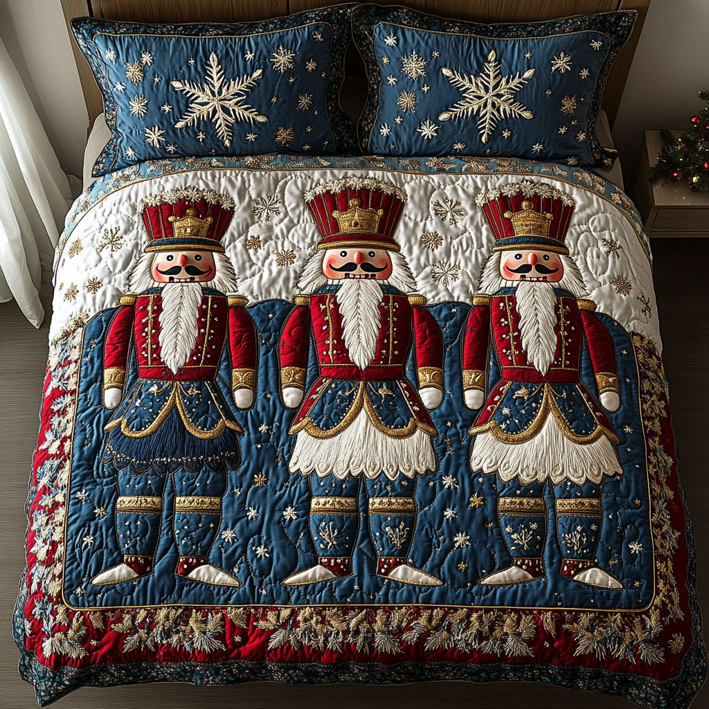 Holiday March -Piece Quilted Bedding Set VTQ-Myprintsy