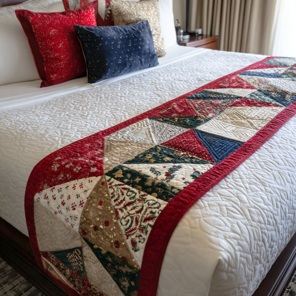Holiday Meadow Quilted Bed Runner VTQ-Myprintsy