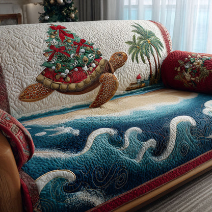 Holiday Ocean Turtle Quilted Sofa Cover VTQ-Myprintsy