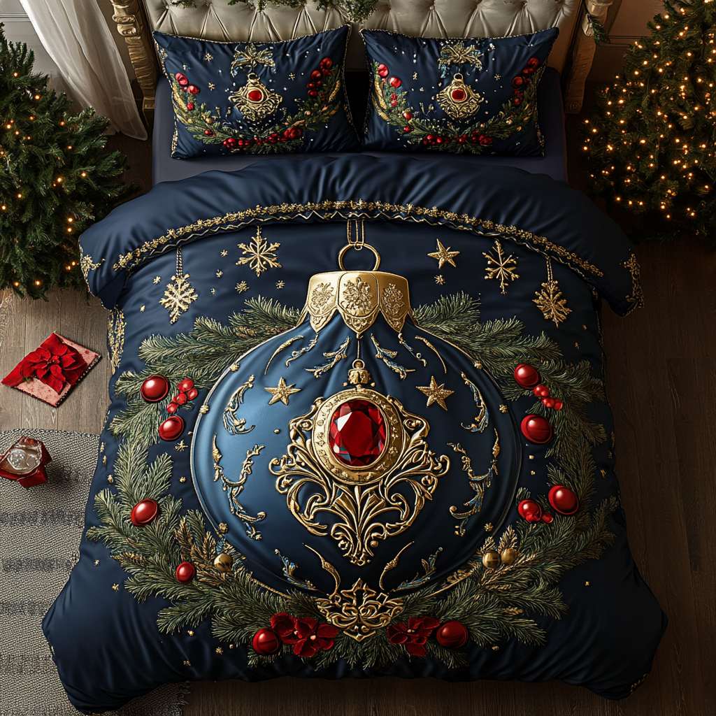 Holiday Opulence -Piece Quilted Bedding Set VTQ-Myprintsy