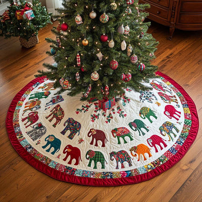 Holiday Parade Christmas Quilted Tree Skirt-Myprintsy