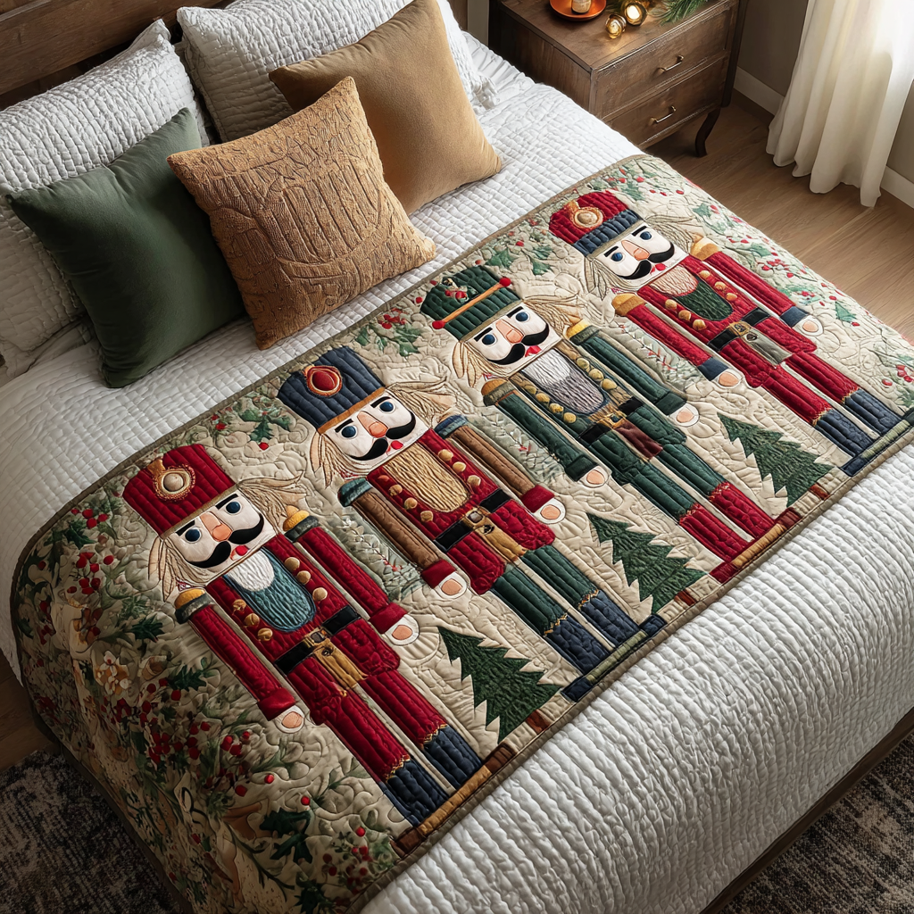 Holiday Parade Quilted Bed Runner VTQ-Myprintsy