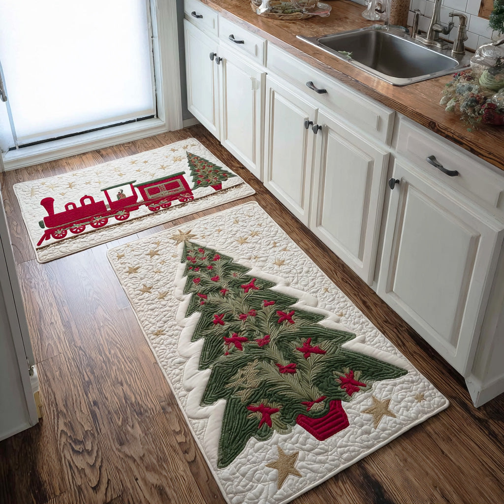 Holiday Pine Whispers Kitchen Area Rug VTQ-Myprintsy