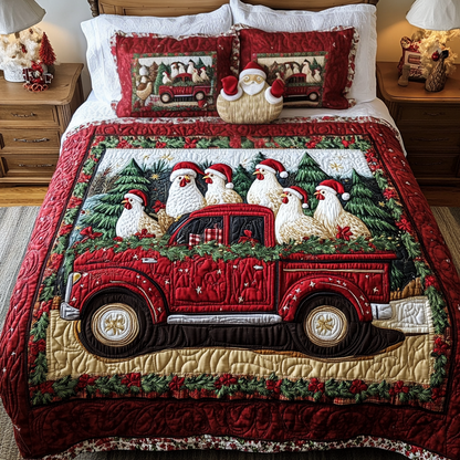 Holiday Ride -Piece Quilted Bedding Set VTQ-Myprintsy