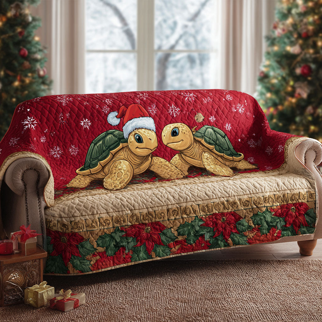 Holiday Shore Turtle Quilted Sofa Cover VTQ-Myprintsy
