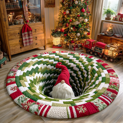 Holiday Spark Quilted Round Mat VTQ-Myprintsy