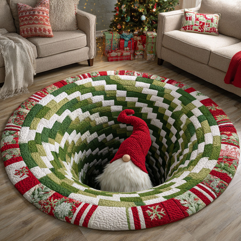 Holiday Spark Quilted Round Mat VTQ-Myprintsy