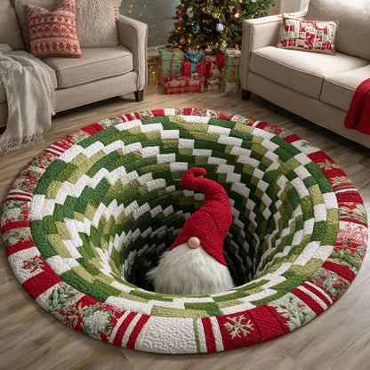 Holiday Spark Quilted Round Mat VTQ-Myprintsy