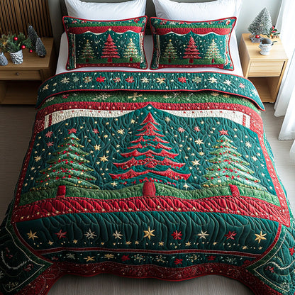 Holiday Spruce -Piece Quilted Bedding Set VTQ-Myprintsy