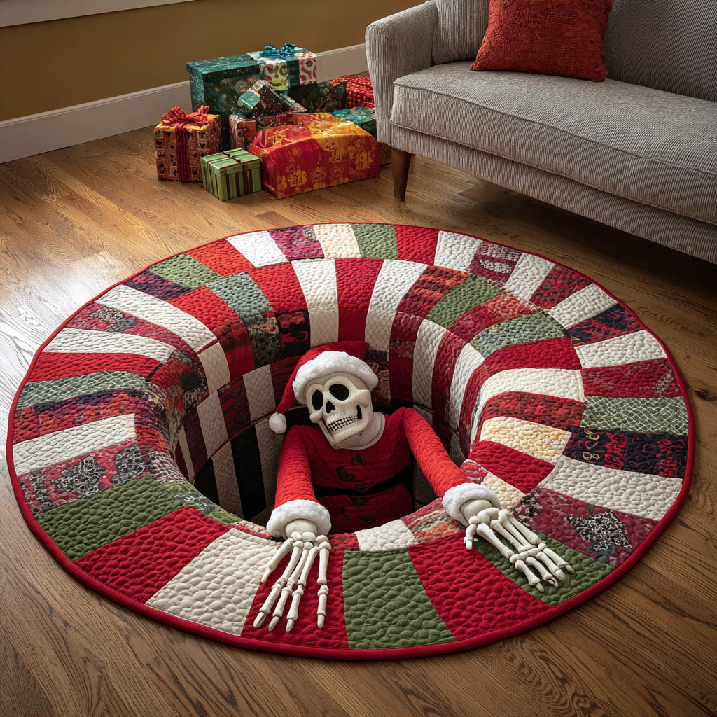 Holiday Surprise Quilted Round Mat VTQ-Myprintsy