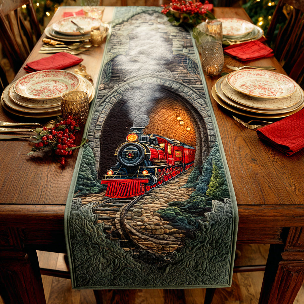 Holiday Train Quilted Table Runner VTQ-Myprintsy