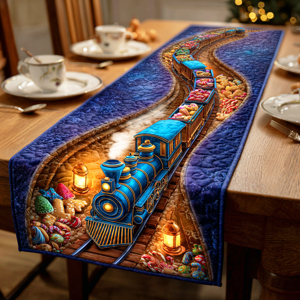 Holiday Train Quilted Table Runner VTQ-Myprintsy