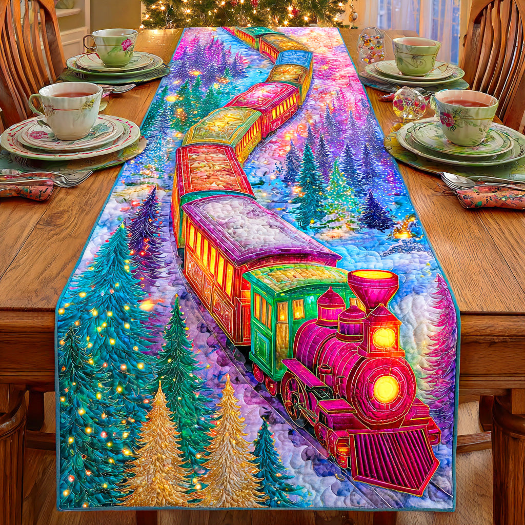 Holiday Train Quilted Table Runner VTQ-Myprintsy
