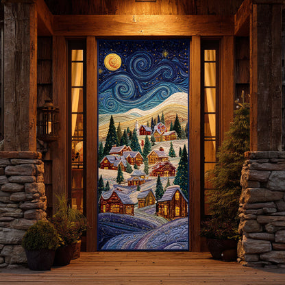 Holiday Village Quilted Door Cover VTQ-Myprintsy