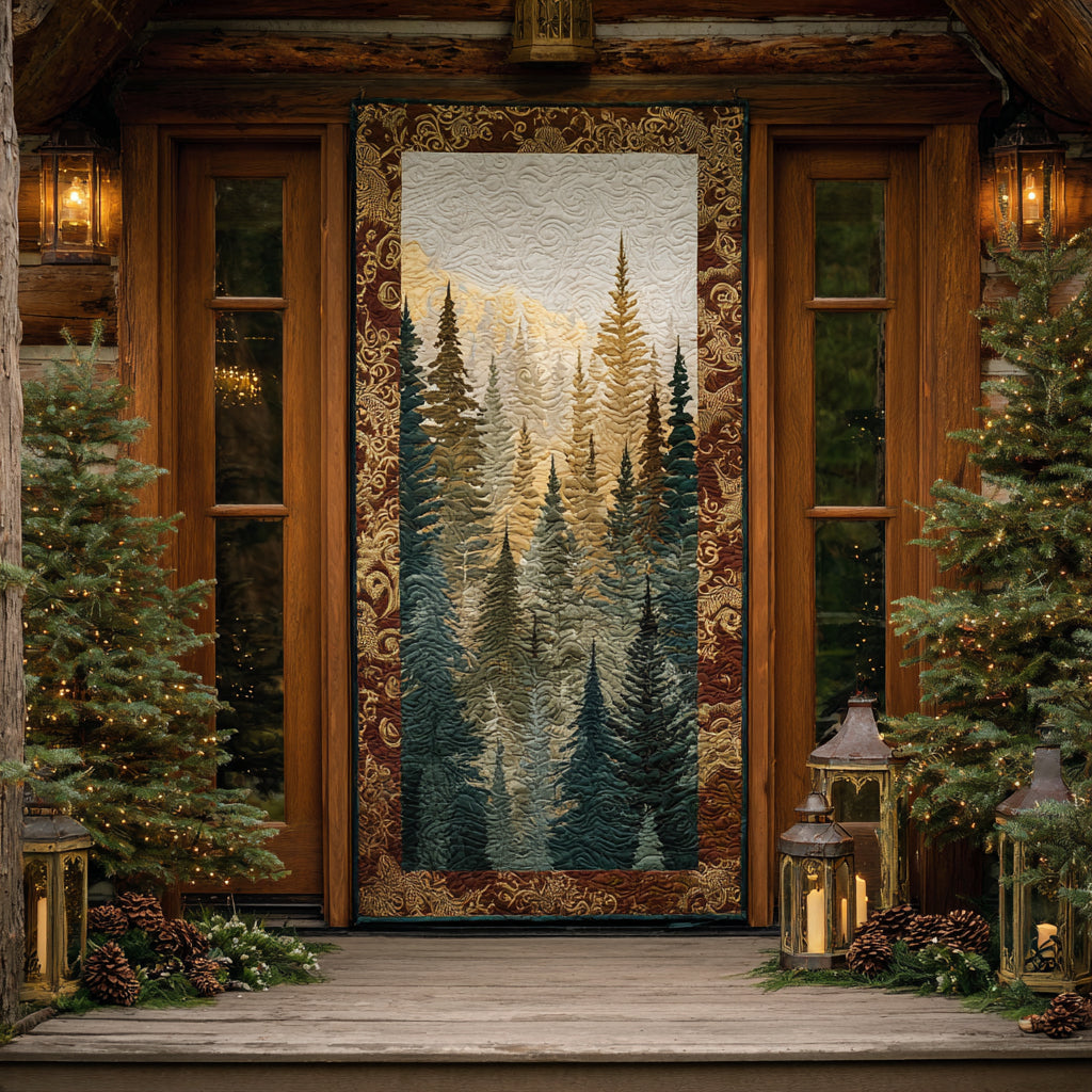 Holiday Woods Quilted Door Cover VTQ-Myprintsy