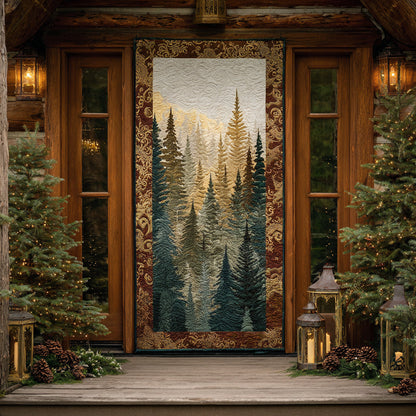 Holiday Woods Quilted Door Cover VTQ-Myprintsy