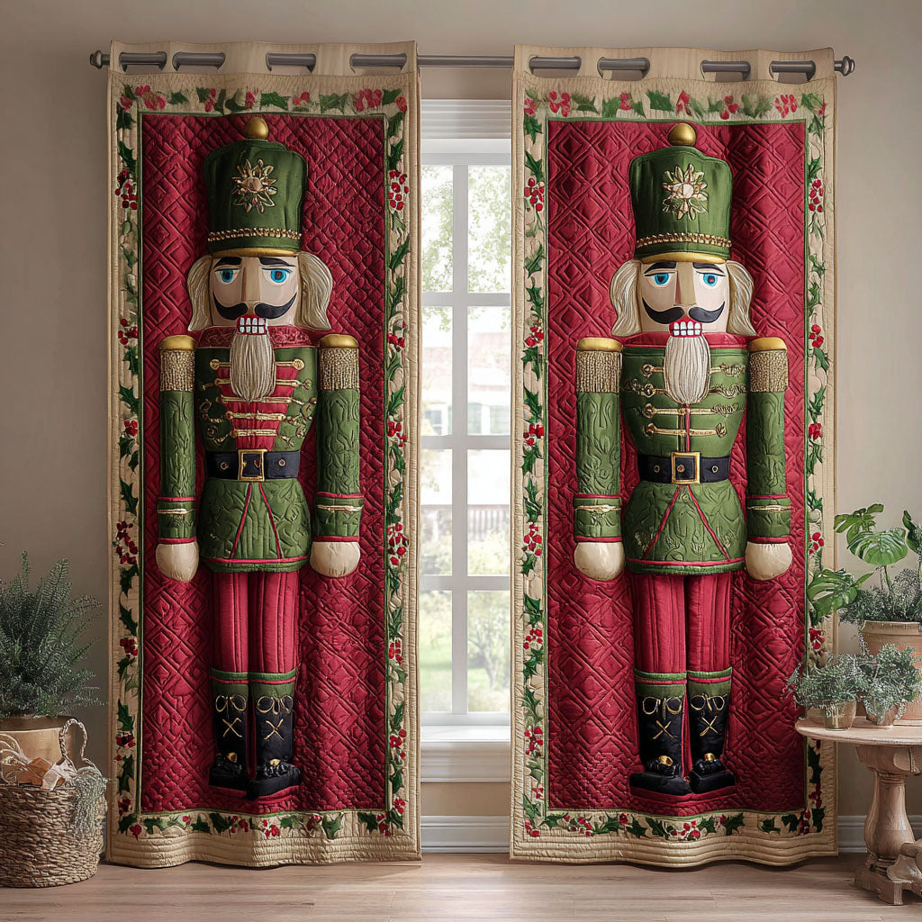 Holly Battalion Quilted Curtains VTQ-Myprintsy