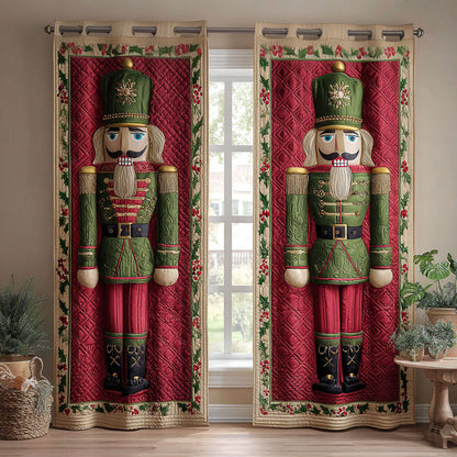 Holly Battalion Quilted Curtains VTQ-Myprintsy